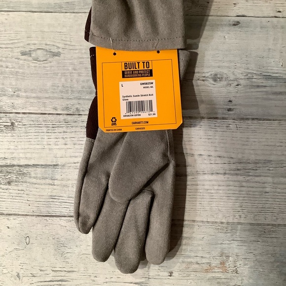 Carhartt Women's Large Synthetic Suede Stretch Knit Glove - Picture 3 of 5